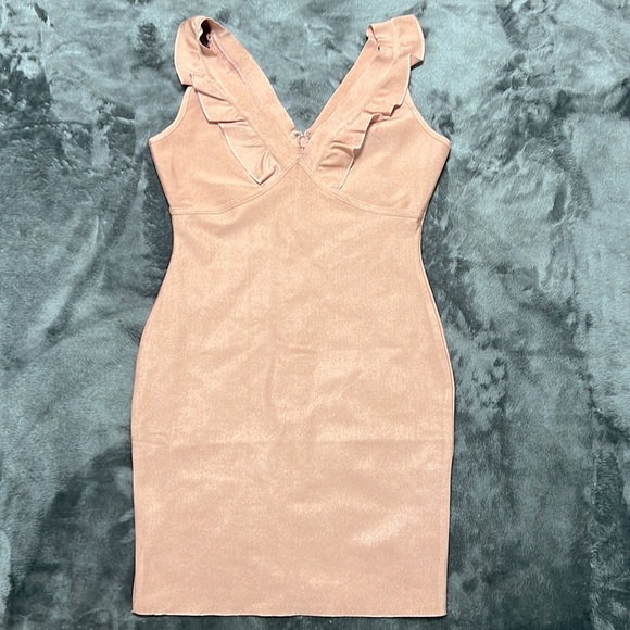 Pink Fitted Dress - Picture 1 of 5